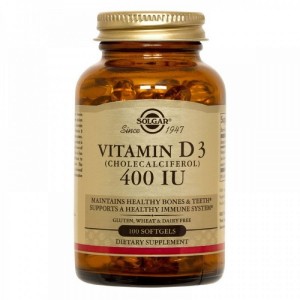 SOLGAR VITAMIN D3 400 IU KAPSULE A100